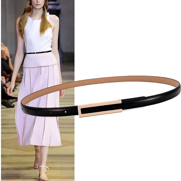 Women\'s Fashion Elegant Skinny Patent Leather Belt main image 5